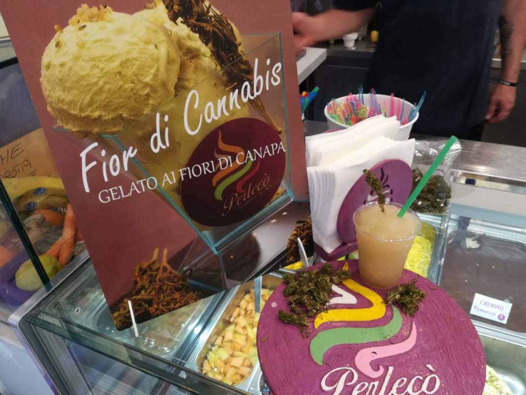 gelato e granita alla cannabis